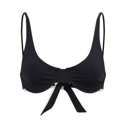 Cora Bikini Top - Black